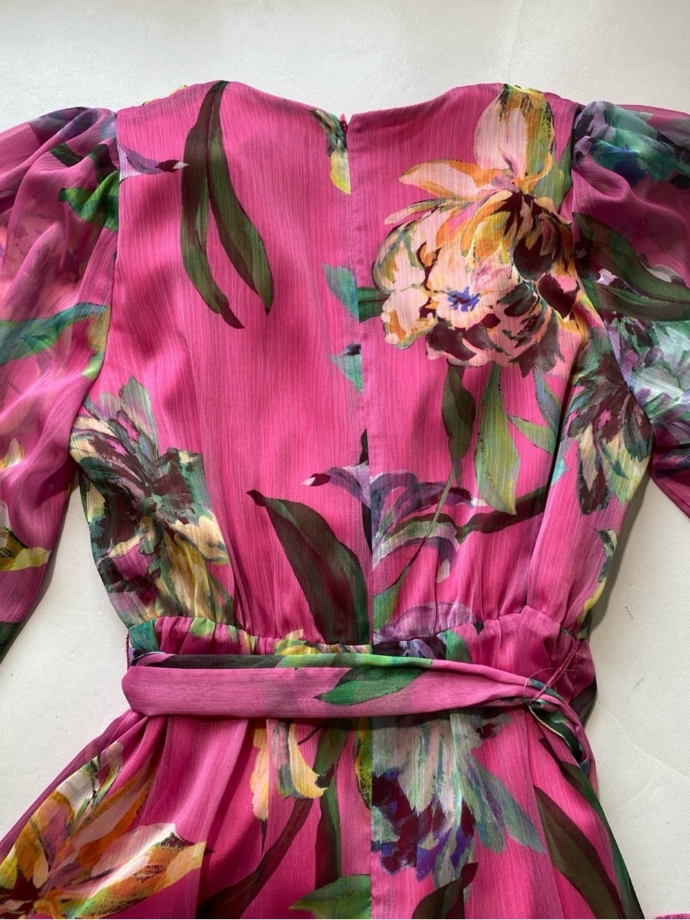 Alex Marie Laurel Wisteria Long Sleeve Tiered Ruffle Hem Dress Size 6 - Picture 8 of 14